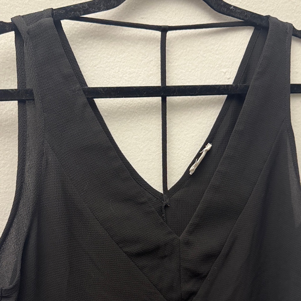 Adrienne Black V-Neck Tank Top - Picture 4 of 6